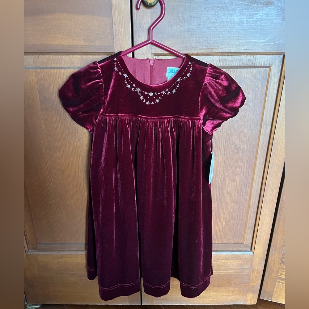 Luli and Me by Maria Casero Velvet Girls Dress